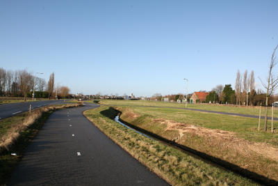 F0726 De omgeving rond de rotonde bij de kruising Groene Kruisweg, De Nolle en de Seggeweg; 6 januari 2008