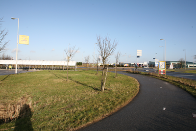 F0729 De omgeving rond de rotonde bij de kruising Groene Kruisweg, De Nolle en de Seggeweg; 6 januari 2008