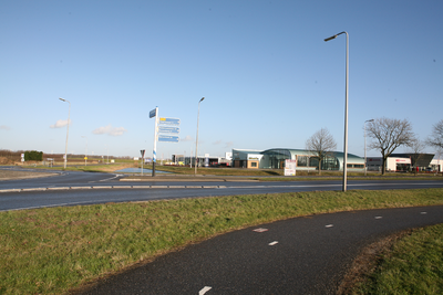 F0732 De omgeving rond de rotonde bij de kruising Groene Kruisweg, De Nolle en de Seggeweg; 6 januari 2008
