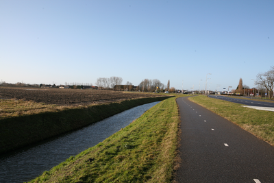 F0737 De omgeving rond de rotonde bij de kruising Groene Kruisweg, De Nolle en de Seggeweg; 6 januari 2008