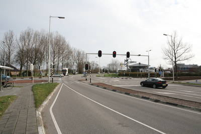 F0952 Het kruispunt van de Groene Kruisweg, de Thoelaverweg en de Amer; 27 januari 2008