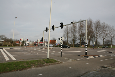 F0961 Het kruispunt van de Groene Kruisweg, de Thoelaverweg en de Amer; 27 januari 2008