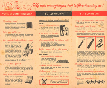 NL-PmWA-150226_01 Tweede Wereldoorlog. Folder over zelfbescherming.Uit: collectie Mulder, archiefnr. 1497