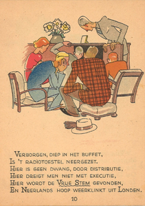 NL-PmWA-150226_10 Boekillustratie uit Gek en Wijs tijden Seyss (pg. 10). De afbeelding met begeleidende tekst gaat over ...