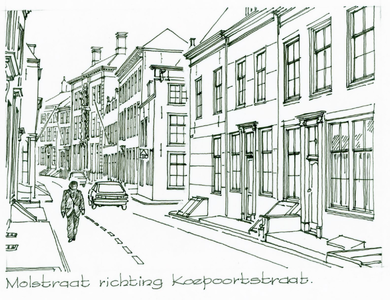 1030-156 Molstraat richting Koepoortstraat te Middelburg