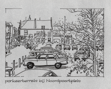1030-89 Parkeerterrein bij het Noordpoortplein bij het ziekenhuis te Middelburg