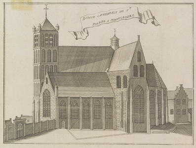 137 Eglise Cathedrale de St. Pierre a Middelbourg. De Sint Pieterskerk of Oude Kerk te Middelburg