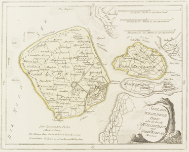 240 Nro. 616 Seelands westlicher Theil oder die Inseln Walcheren und Nord Beveland. Kaart van de eilanden Walcheren, ...