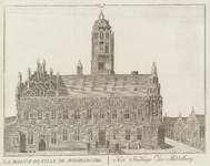314 La Maison de Ville de Middelbourg Het Stadhuijs van Middelburg. De voorgevel van het stadhuis aan de Grote Markt te ...