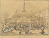 52 Souvenir. De Graanbeurs in Middelburg na de verbouwing van 1846
