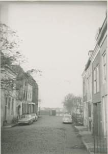 A-1509 Het Vlissings Wagenplein te Middelburg. Deze straat was gelegen tussen de Blauwedijk en de Vlissingesestraat en ...