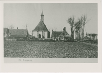 A-1656 St. Laurens.. Gezicht op Sint Laurens met de Nederlandse Hervormde kerk