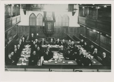 A-1664 Kerkelijke vergadering in de Gasthuiskerk aan de Lange Delft te Middelburg