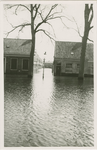 A-1816I De Veersesingel te Middelburg met de ingang van de Leliestraat tijdens de inundatie