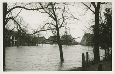 A-1825II Park de Griffioen te Middelburg tijdens de inundatie, gezien vanaf het Seisbolwerk