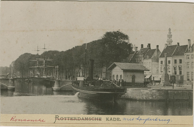 A-1839 Rotterdamsche Kade.. De Rouaansekaai te Middelburg met links de Spijkerbrug