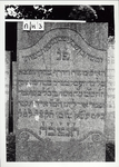 ALBUM-59-45 Grafsteen van Mozes, zoon van Leib Schuster, overleden 13 Iyar 5595 (12-05-1835)
