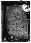 ALBUM-60-95 Grafsteen van Jacob Lviz Gomes, zoon van Ischac Lviz Gomez, overleden 5467 (1706/1707)