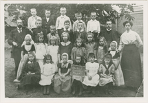 B-1088 De vierde klas van de Christelijke school in de Gravenstraat te Middelburg