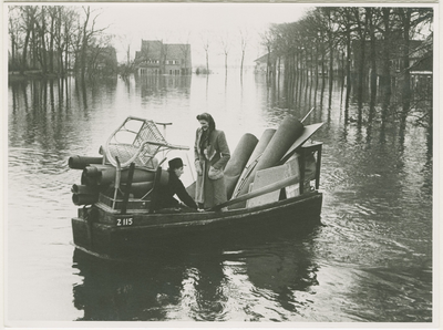 B-1434 Het Park van Nieuwenhove te Middelburg tijdens de inundatie
