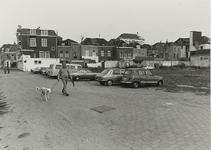 B-1464 Gezicht op de achterzijde van de huizen aan de Stationsstraat en op de Kousteensedijk voor de bouw van de ...
