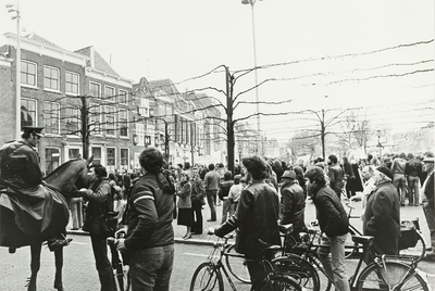 B-1468IV Een landelijke demonstratie tegen kernenergie op het Damplein te Middelburg