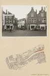 B-149 Gezicht op Plein 1940, Gortstraat en Korte Geere te Middelburg, met plattegrond (vervaardigd in verband met het ...