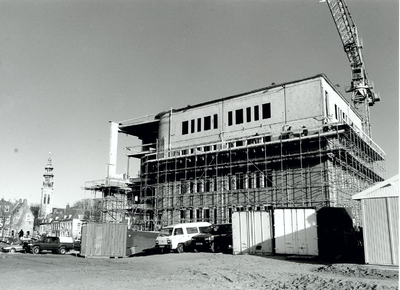 B-1705II Het belastingkantoor aan de Kousteensedijk te Middelburg in aanbouw