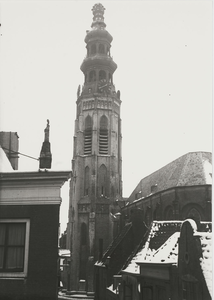 B-1925 Gezicht op de abdijtoren, de Lange Jan, te Middelburg