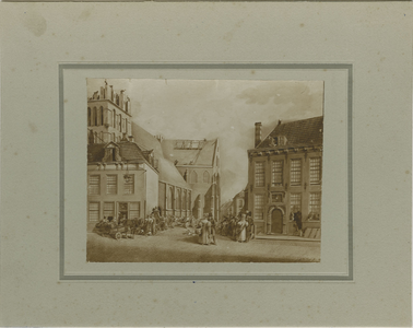 B-218 De afbraak van de Sint Pieterskerk of Noordmonsterkerk aan het Hofplein te Middelburg in 1834