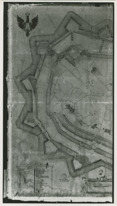 B-396II Plattegrond van de westzijde van Middelburg