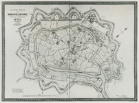 B-405 Plattegrond van de stad Middelburg door I.H. Muller