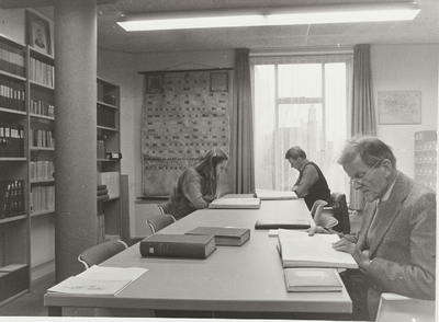 B-708 De studiezal van het Middelburgse gemeente-archief kort na de inrichting