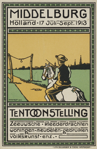 P-1136 Middelburg Holland 7 Juli - Sept. 1913 Tentoonstelling Zeeuwsche kleederdrachten - woningen - meubelen - ...