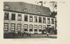 P-87 Paleis v/d. Commissaris der Koningin te Middelburg.. Gezicht op het abdijplein te Middelburg met de ambtswoning ...