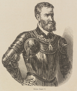 PT-24 Keizer Karel V. Karel V (1500-1558) , keizer van Duitsland, aartshertog van Oostenrijk (1506-1555), in harnas met ...
