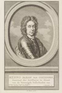PT-3 Menno van Coehoorn (1641-1704), generaal der artillerie in dienst der Verenigde Nederlanden, vestingbouwkundige, ...
