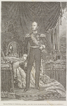 PT-41 Koning Willem II. Willem II (1792-1849), koning van de Nederlanden (1840-1849), met de koninklijke versierselen