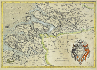 101 Zelandia Comitatus per Gerardum Mercatorum cum privilegio (kaart van het graafschap Zeeland door Gerardus ...