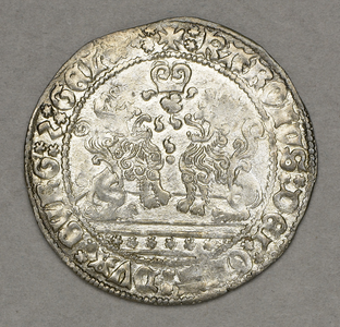 181 Zilveren dubbel vuurijzer, Karel de Stoute, Brugge, z.fr.-