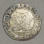184 Zilveren dubbel vuurijzer, Karel de Stoute, Brugge, z.fr.-