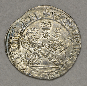 188 Zilveren dubbel vuurijzer, Karel de Stoute, Brugge, z. fr.