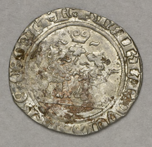 195 Zilveren dubbel vuurijzer, Maria van Bourgondie, Brugge, z.fr.-