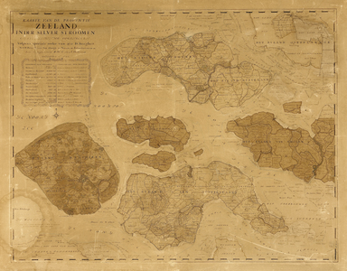 262 Kaart van Zeeland Kaarte van Zeeland en der Selver Stroomen door D.H.C. en A. Hattinga voltrokken, Ao 1753