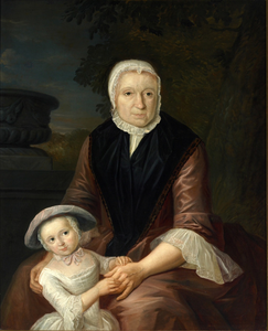317 Portret van Catharina Duynewey (1696-1775), dochter van Lourens Duynewey (deken van het timmermansgilde te ...