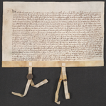 CHV-1382 Vidimus van een oorkonde uit 21-09-1351 van Willem hertog van Beieren, graaf van Holland enz. betreffende het ...