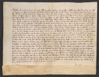 CHV-1389 Oorkonde waarbij de graaf van Holland en Zeeland beslist over verdeling van de erfenis van wijlen heer ...