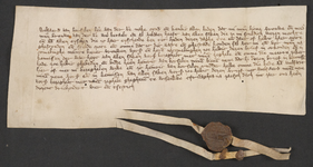 CHV-1391 Oorkonde waarbij Wolfaerd, heer van Veere, verklaart dat zijn moeder alle schulden heeft voldaan, mede ...