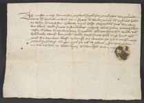 CHV-271 Smartbrief van meester Matijs Domarszoon betreffende de verwonding van Willem Hermanszoon, 1464 mei 12. 1 stuk