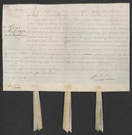 CHV-602 Transportbrief van een speelhofje enz. onder Zanddijk toekomende Crijn Harthoorn, 1805 maart 19. 1 charter
